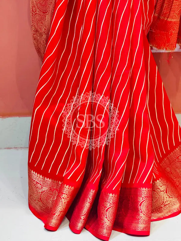 RUSSIAN SILK LEHERIYA SAREE