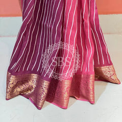RUSSIAN SILK LEHERIYA SAREE