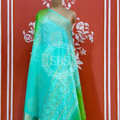 RUSSIAN SILK LEHERIYA SAREE