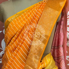 RUSSIAN SILK LEHERIYA SAREE