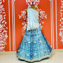 SHIBORI BHANDEJ GOTA PATTI CHINON LEHENGA