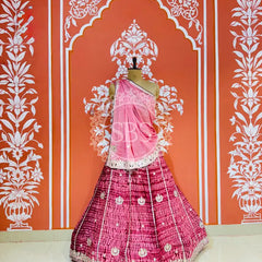 SHIBORI BHANDEJ GOTA PATTI CHINON LEHENGA