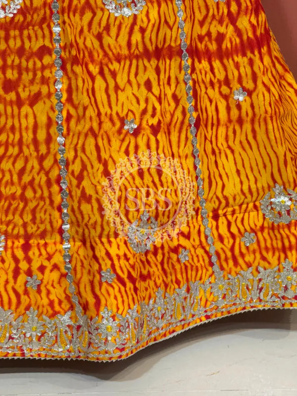 SHIBORI BHANDEJ GOTA PATTI CHINON LEHENGA