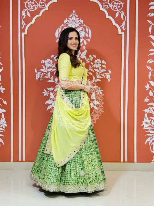 SHIBORI GOTA PATTI CHINON LEHENGA