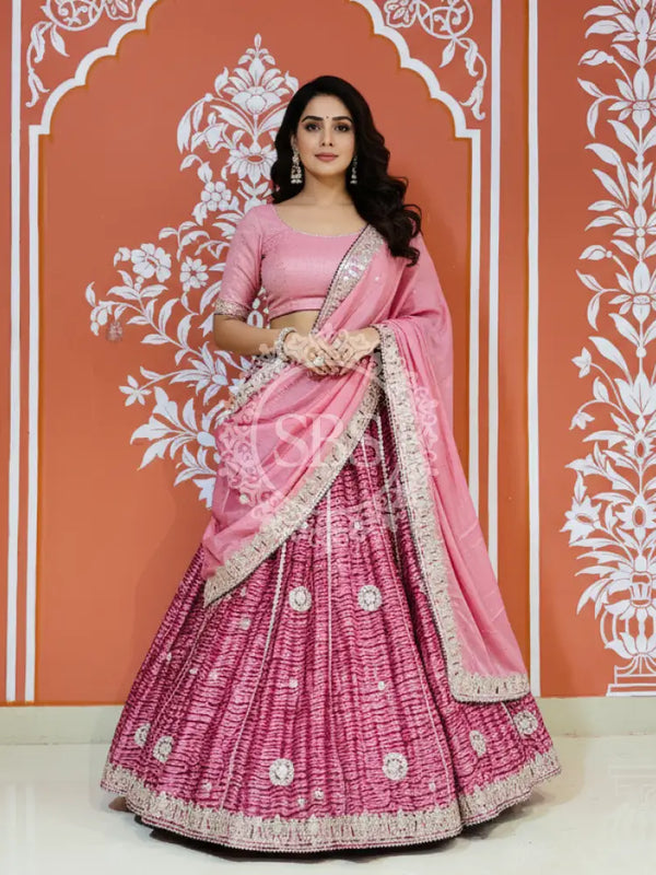 SHIBORI GOTA PATTI CHINON LEHENGA