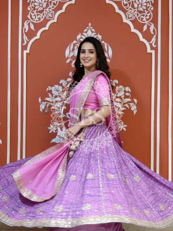 SHIBORI GOTA PATTI CHINON LEHENGA