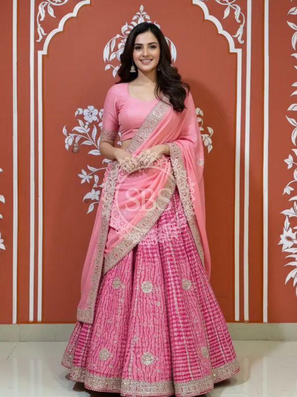 SHIBORI GOTA PATTI CHINON LEHENGA