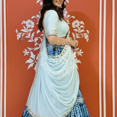 SHIBORI GOTA PATTI CHINON LEHENGA