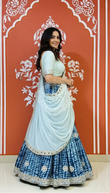 SHIBORI GOTA PATTI CHINON LEHENGA