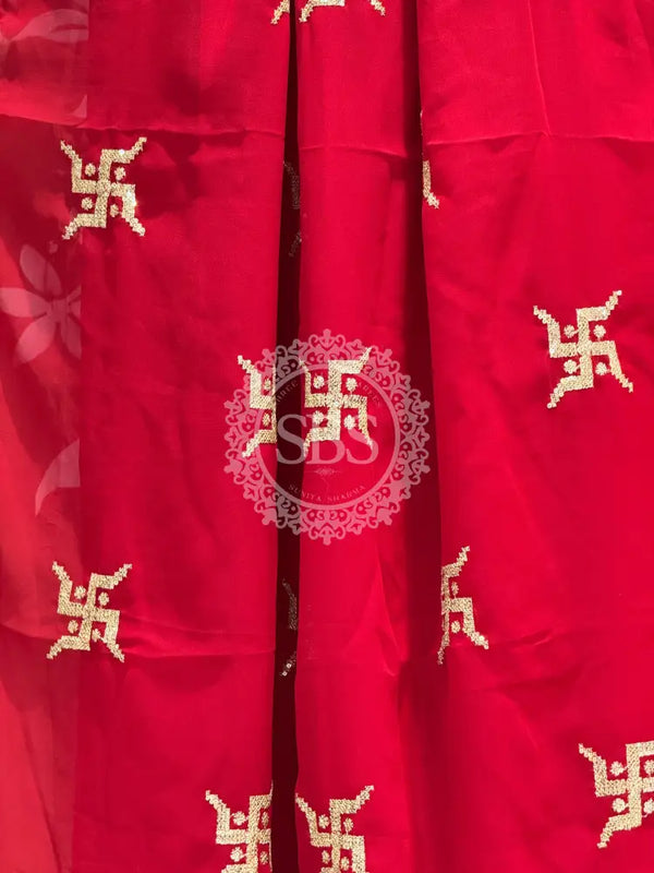 Swastik Georgette Saree