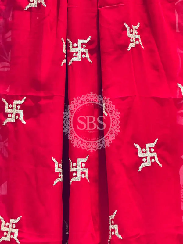 Swastik Georgette Saree