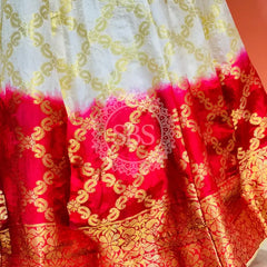 TAFETA SILK 24 KALI GHATCHOLA LEHENGA