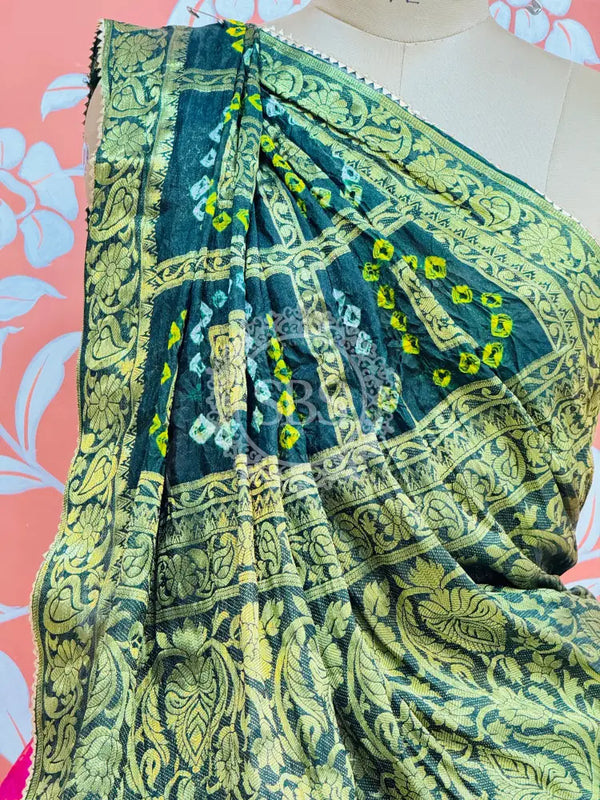 TAFETA SILK 24 KALI GHATCHOLA LEHENGA