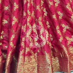 TAFETA SILK 24 KALI GHATCHOLA LEHENGA
