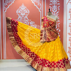 TAFETA SILK 24 KALI GHATCHOLA LEHENGA