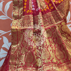 TAFETA SILK 24 KALI GHATCHOLA LEHENGA