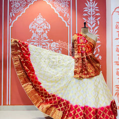 TAFETA SILK 24 KALI GHATCHOLA LEHENGA