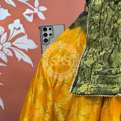 TAFETA SILK 24 KALI GHATCHOLA LEHENGA