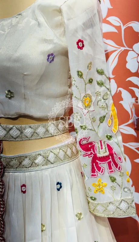 TISSUE ELEPHANTH ROYAL LEHENGA SET