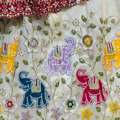 TISSUE ELEPHANTH ROYAL LEHENGA SET