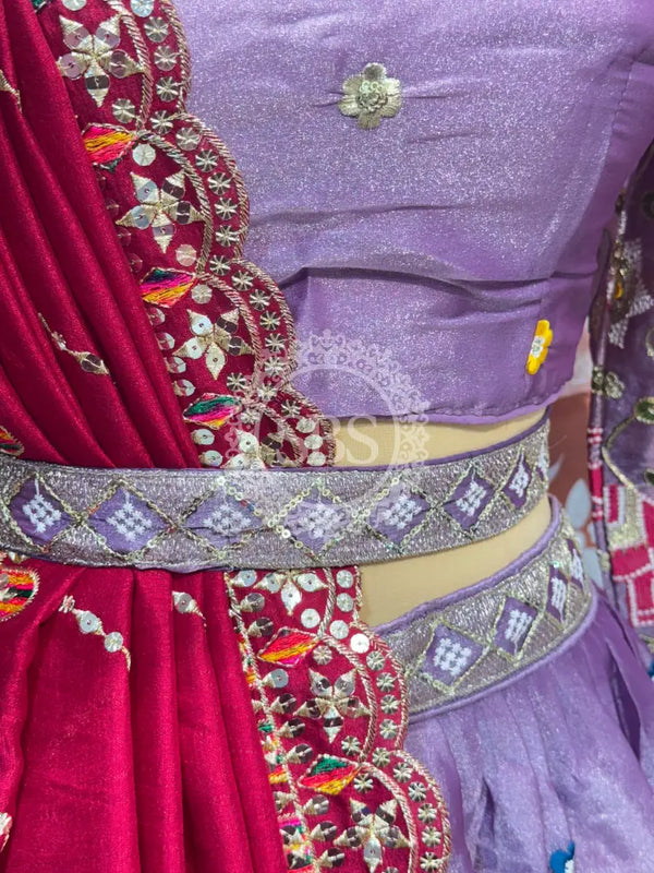 TISSUE ELEPHANTH ROYAL LEHENGA SET