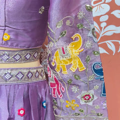 TISSUE ELEPHANTH ROYAL LEHENGA SET