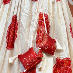 TUSSAR SILK GUJRATI BOOTA LEHENGA