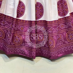 TUSSAR SILK GUJRATI BOOTA LEHENGA