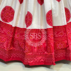 TUSSAR SILK GUJRATI BOOTA LEHENGA