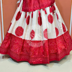 TUSSAR SILK GUJRATI BOOTA LEHENGA