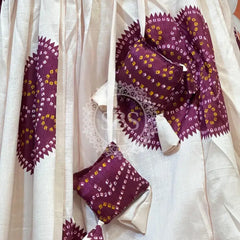 TUSSAR SILK GUJRATI BOOTA LEHENGA