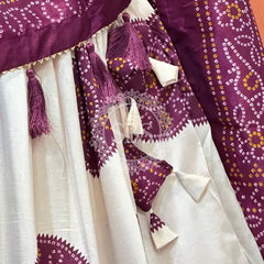 TUSSAR SILK GUJRATI BOOTA LEHENGA