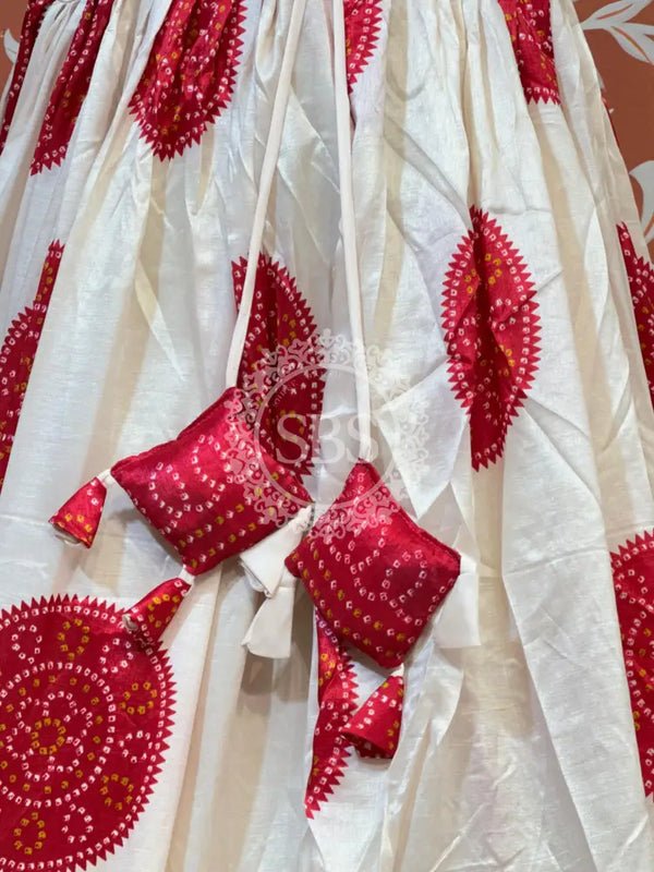TUSSAR SILK GUJRATI BOOTA LEHENGA