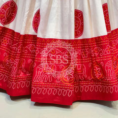 TUSSAR SILK GUJRATI BOOTA LEHENGA