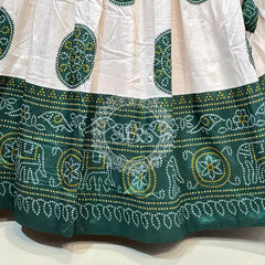 TUSSAR SILK GUJRATI BOOTA LEHENGA