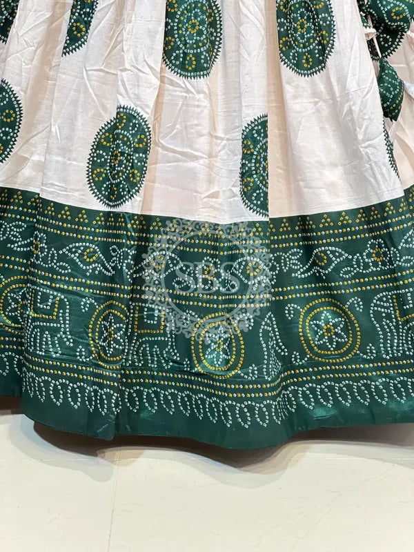 TUSSAR SILK GUJRATI BOOTA LEHENGA