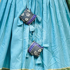 TUSSAR SILK GUJRATI LEHENGA