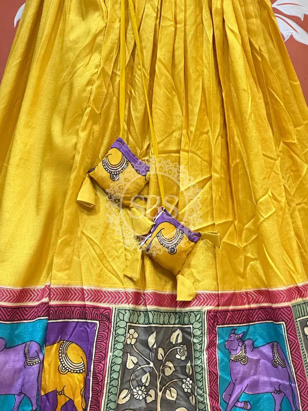 TUSSAR SILK GUJRATI LEHENGA