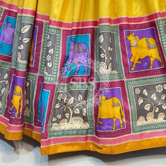 TUSSAR SILK GUJRATI LEHENGA