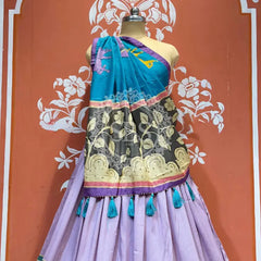 TUSSAR SILK GUJRATI LEHENGA