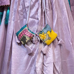 TUSSAR SILK GUJRATI LEHENGA