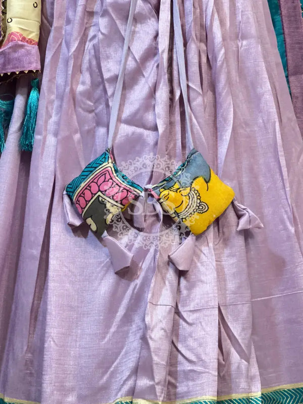 TUSSAR SILK GUJRATI LEHENGA