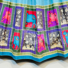 TUSSAR SILK GUJRATI LEHENGA