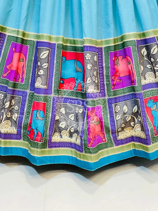 TUSSAR SILK GUJRATI LEHENGA