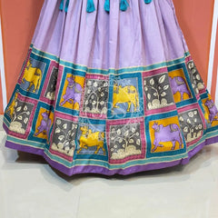 TUSSAR SILK GUJRATI LEHENGA