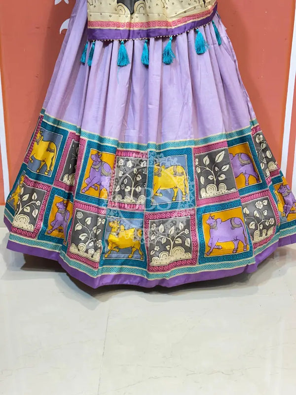 TUSSAR SILK GUJRATI LEHENGA
