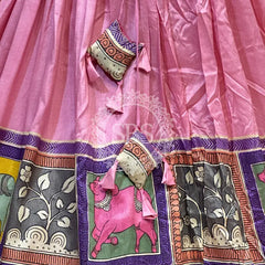 TUSSAR SILK GUJRATI LEHENGA