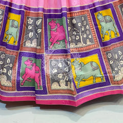 TUSSAR SILK GUJRATI LEHENGA