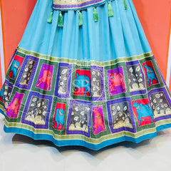 TUSSAR SILK GUJRATI LEHENGA