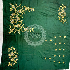 UNSTITCHED SILK GOTA PATTI HANDWORK BLOUSE